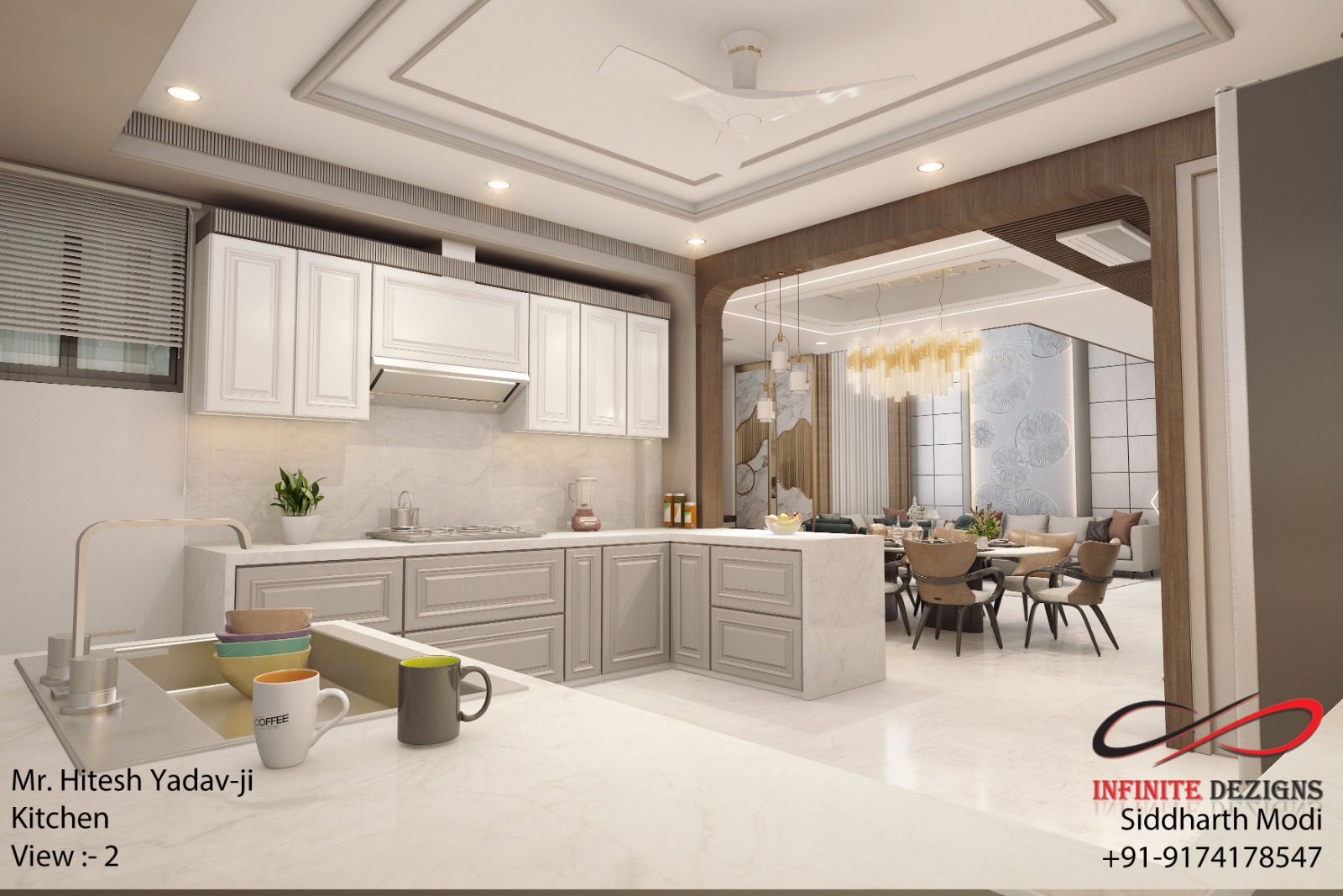 Modern Modular Kitchen Design in Nipania, Indore by Infinite Dezigns
